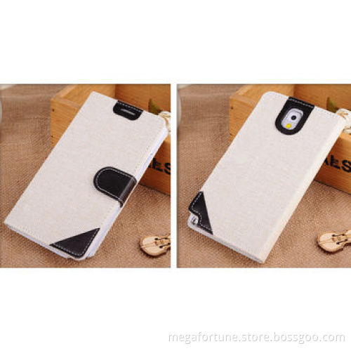 Hot selling fashionable ultra-slim PU case for Samsung Galaxy note3, various colors